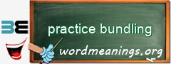 WordMeaning blackboard for practice bundling
